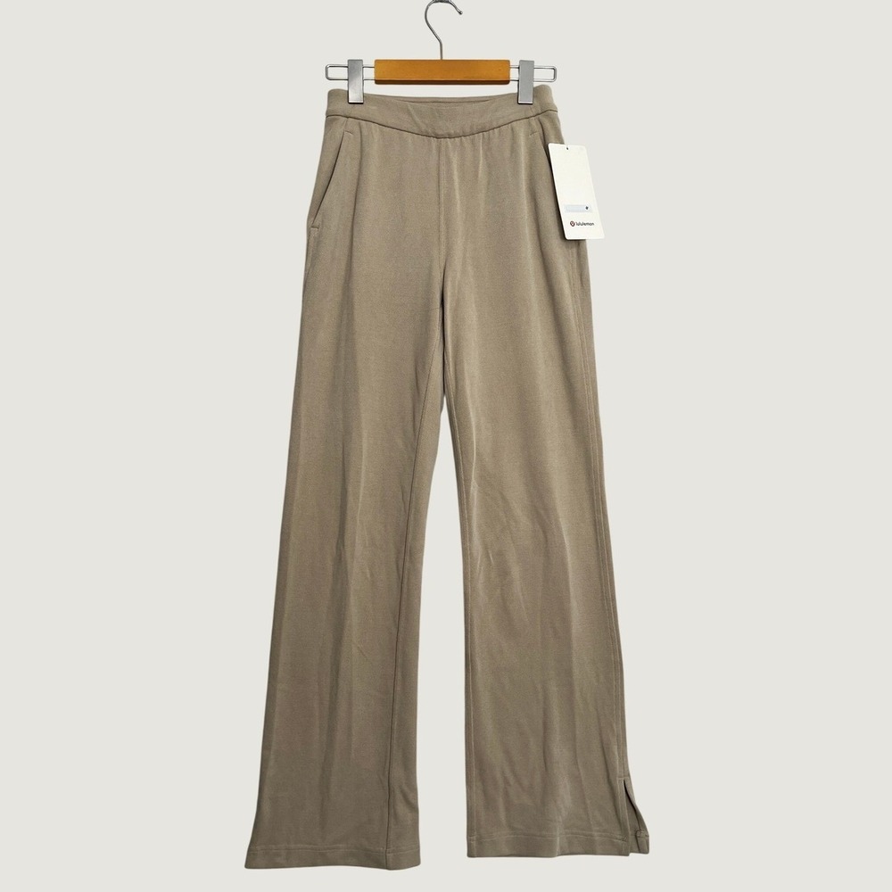 lululemon Softstreme HR Wide-Leg Pique Pant Reg Nomad XXS
